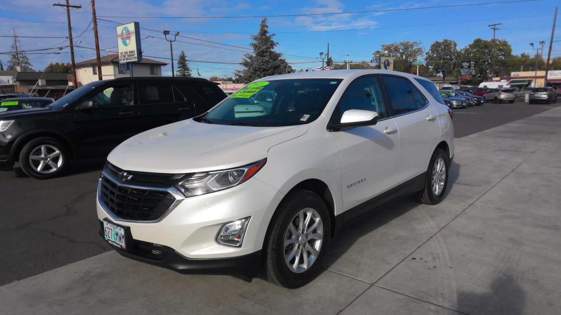 2021 WHITE Chevrolet Equinox LT AWD (3GNAXUEV9MS) with an 1.5L L4 DOHC 16V TURBO engine, 6A transmission, located at 502 S. Riverside Avenue, Medford, OR, 97501, (541) 773-3136, 42.322803, -122.867477 - Photo#0