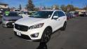 2016 WHITE Kia Sorento EX V6 AWD (5XYPHDA52GG) with an 3.3L V6 DOHC 24V engine, 6-Speed Automatic transmission, located at 502 S. Riverside Avenue, Medford, OR, 97501, (541) 773-3136, 42.322803, -122.867477 - Photo#2