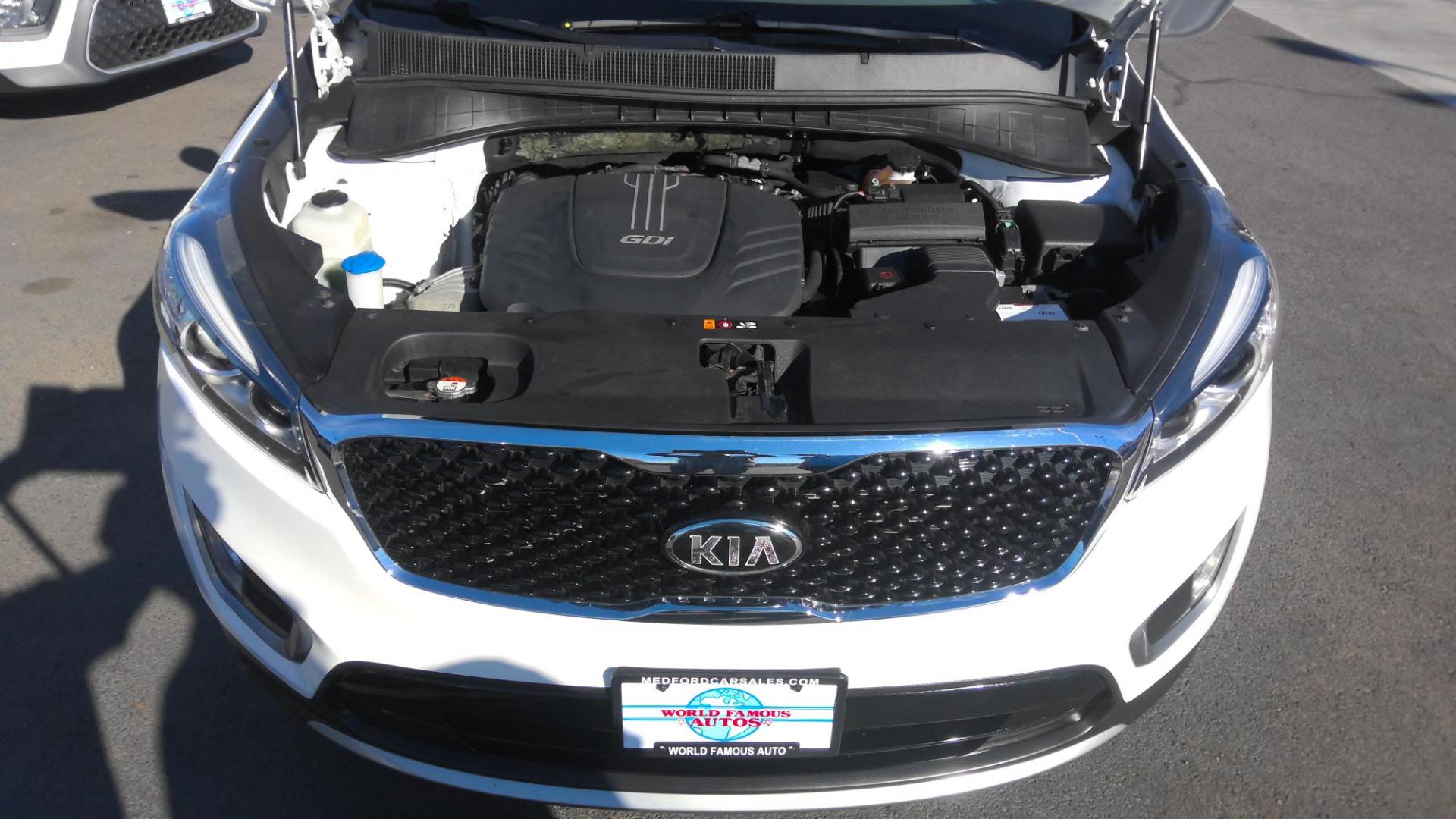 2016 WHITE Kia Sorento EX V6 AWD (5XYPHDA52GG) with an 3.3L V6 DOHC 24V engine, 6-Speed Automatic transmission, located at 502 S. Riverside Avenue, Medford, OR, 97501, (541) 773-3136, 42.322803, -122.867477 - Photo#3