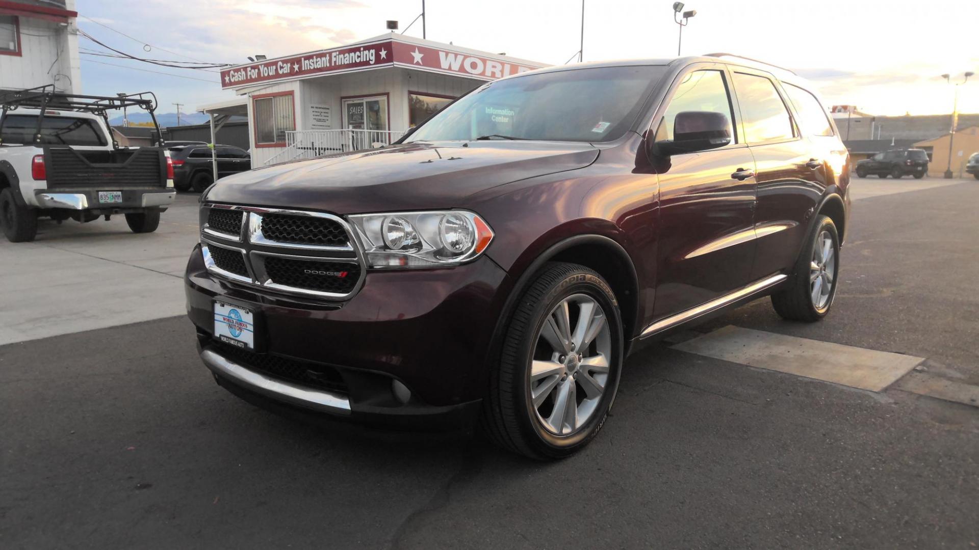 2012 BURGUNDY Dodge Durango Crew AWD (1C4SDJDT0CC) with an 5.7L V8 OHV 16V engine, 5-Speed Automatic transmission, located at 502 S. Riverside Avenue, Medford, OR, 97501, (541) 773-3136, 42.322803, -122.867477 - Photo#0