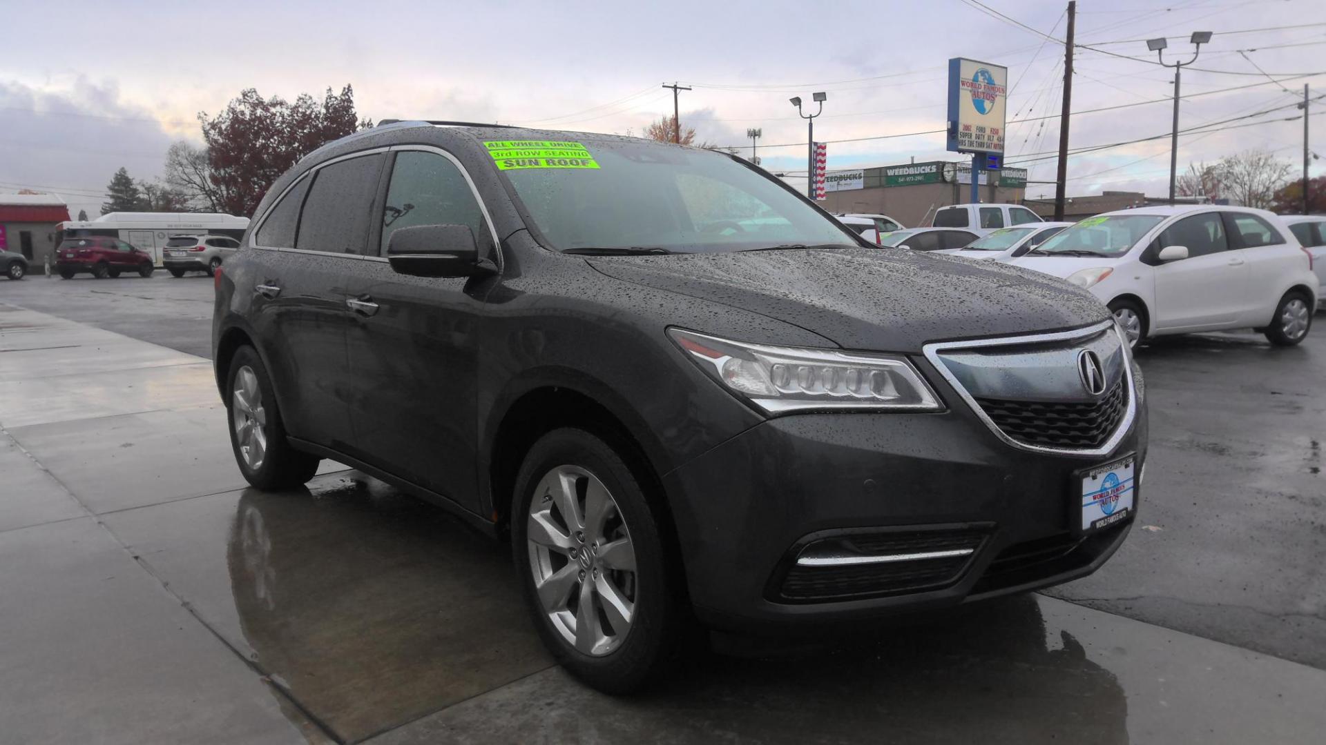 2016 GRAY Acura MDX 9-Spd AT SH-AWD w/Advance Package (5FRYD4H99GB) with an 3.5L V6 SOHC 24V engine, 9-Speed Automatic transmission, located at 502 S. Riverside Avenue, Medford, OR, 97501, (541) 773-3136, 42.322803, -122.867477 - Photo#2