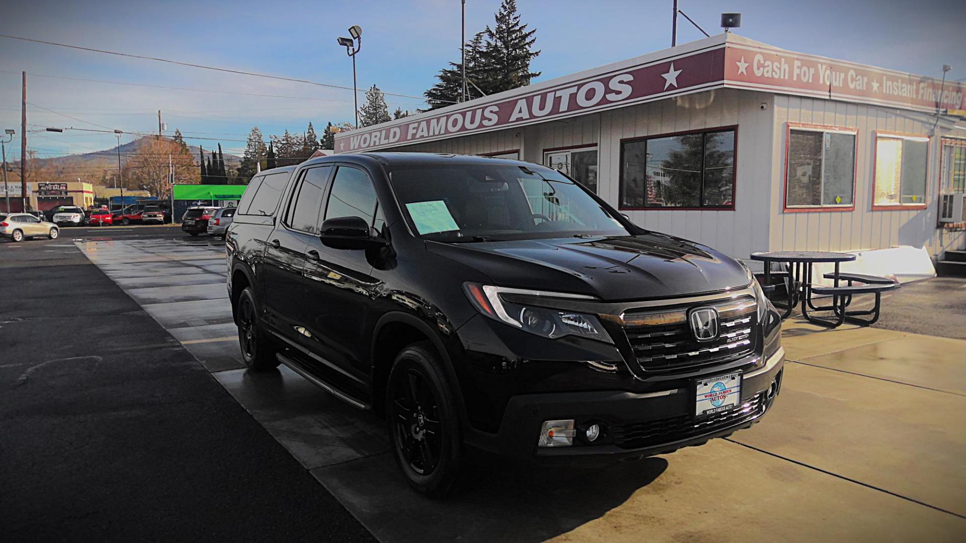 2017 BLACK Honda Ridgeline Black Edition AWD (5FPYK3F86HB) with an 3.5L V6 SOHC 24V engine, 6A transmission, located at 502 S. Riverside Avenue, Medford, OR, 97501, (541) 773-3136, 42.322803, -122.867477 - Photo#0