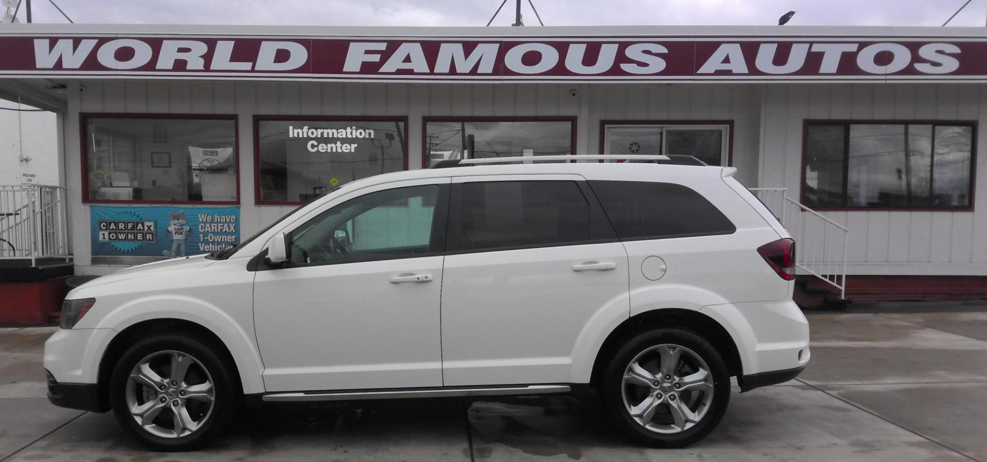 2017 WHITE Dodge Journey Crossroad FWD (3C4PDCGB9HT) with an 2.4L L4 DOHC 16V engine, 4A transmission, located at 502 S. Riverside Avenue, Medford, OR, 97501, (541) 773-3136, 42.322803, -122.867477 - Photo#0