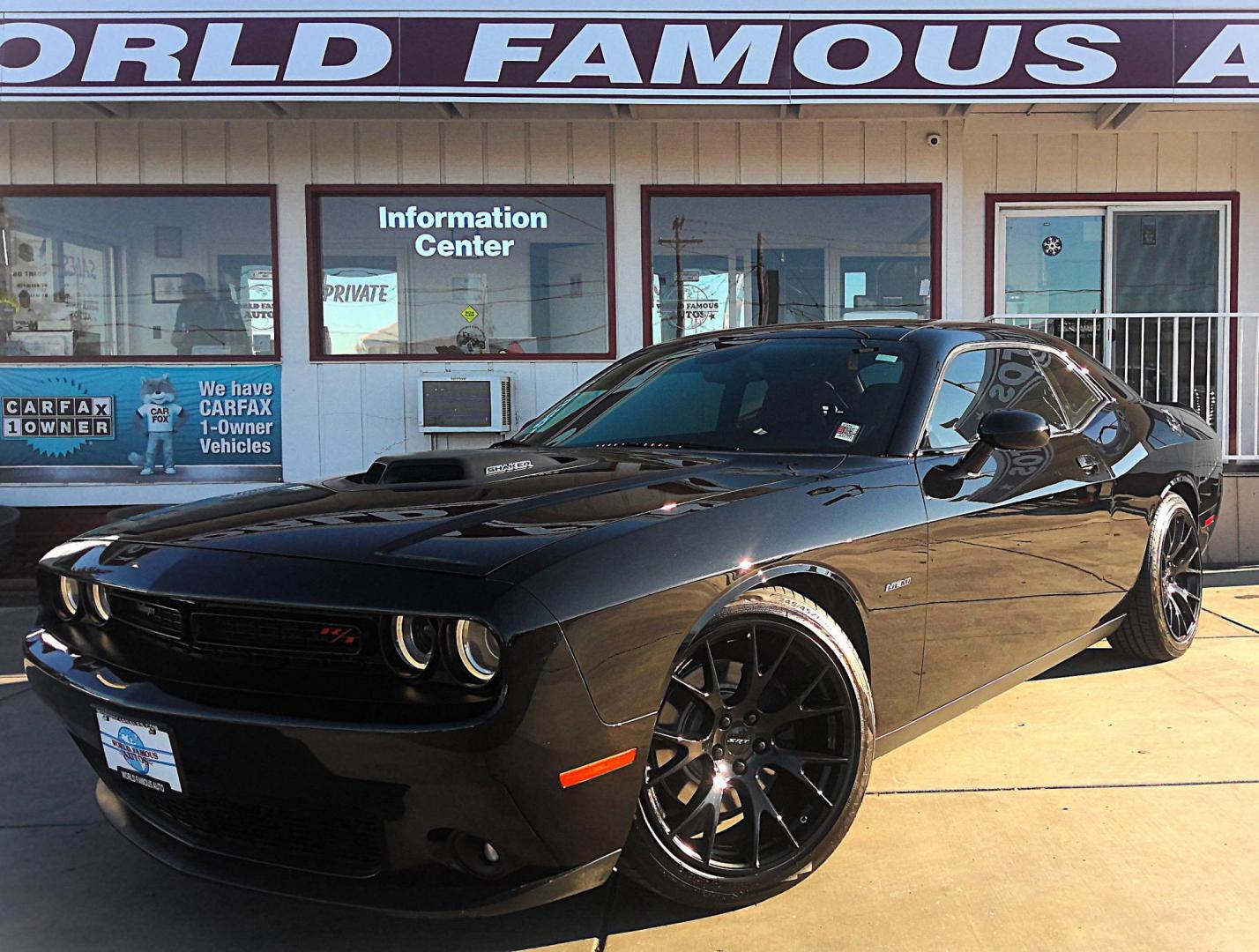 2015 BLACK Dodge Challenger R/T Plus (2C3CDZBT6FH) with an 5.7L V8 OHV 16V engine, located at 502 S. Riverside Avenue, Medford, OR, 97501, (541) 773-3136, 42.322803, -122.867477 - Photo#1