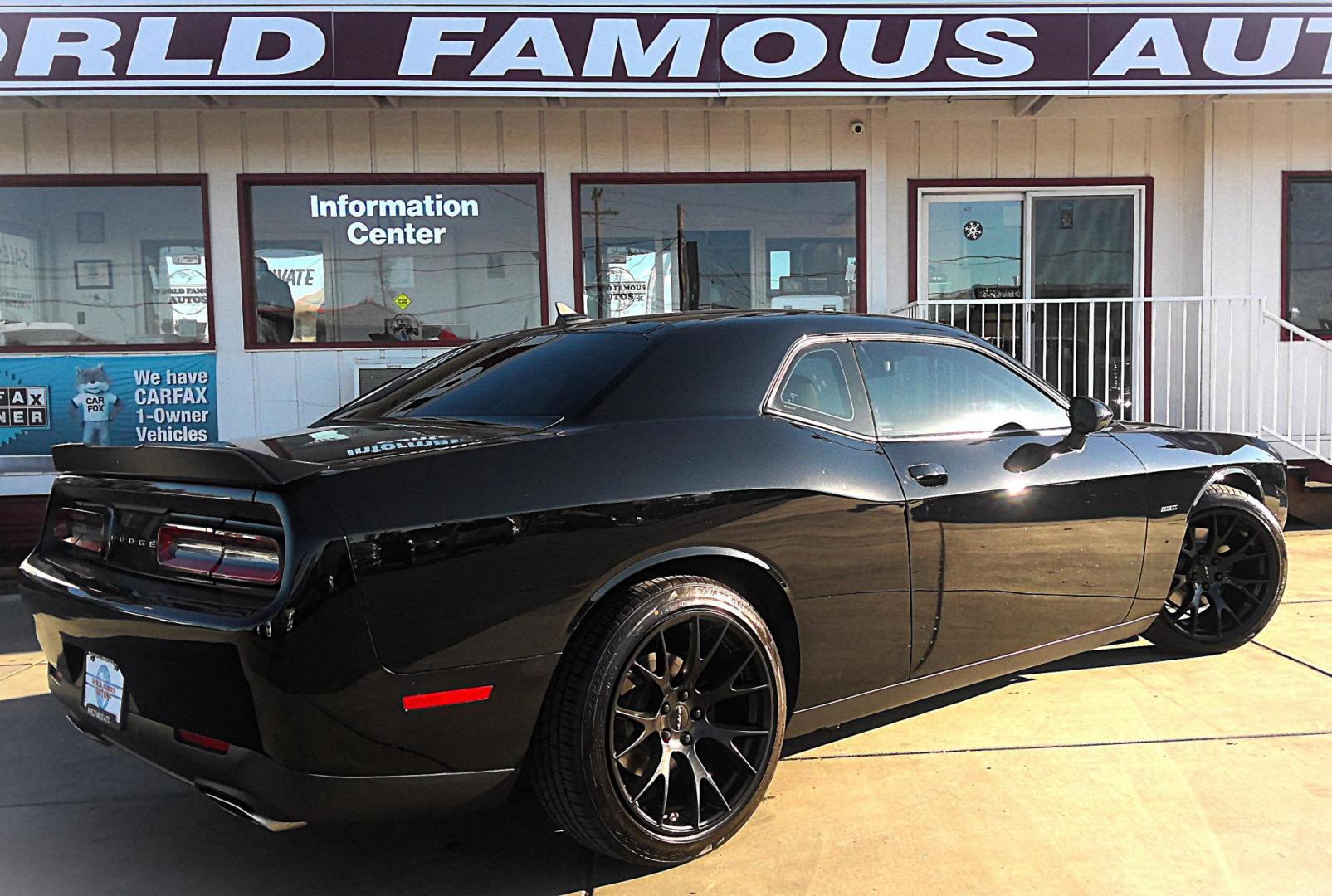 2015 BLACK Dodge Challenger R/T Plus (2C3CDZBT6FH) with an 5.7L V8 OHV 16V engine, located at 502 S. Riverside Avenue, Medford, OR, 97501, (541) 773-3136, 42.322803, -122.867477 - Photo#2