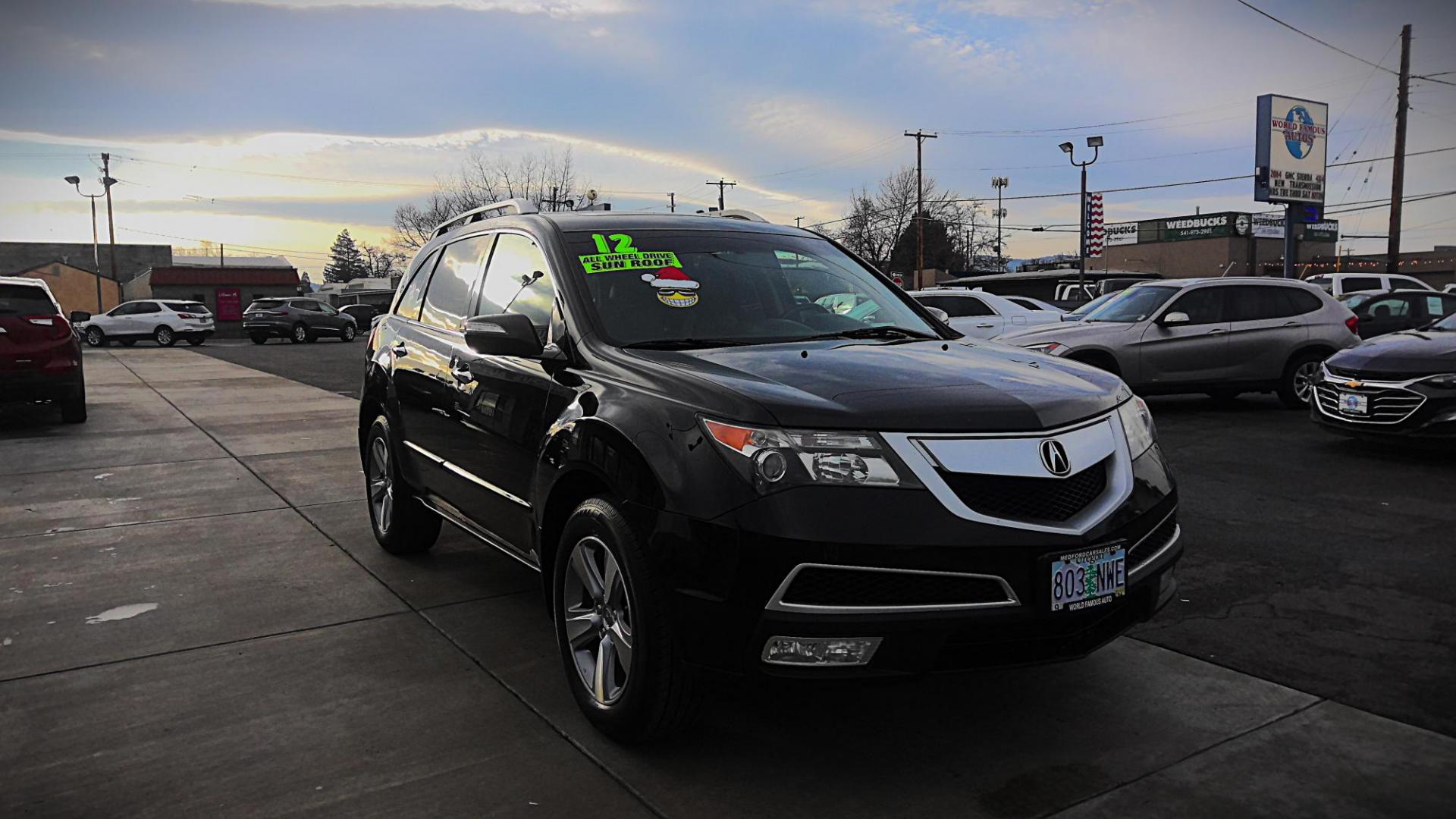 2012 BLACK Acura MDX 6-Spd AT w/Tech Package (2HNYD2H33CH) with an 3.5L V6 SOHC 24V engine, 6-Speed Automatic transmission, located at 502 S. Riverside Avenue, Medford, OR, 97501, (541) 773-3136, 42.322803, -122.867477 - Photo#0