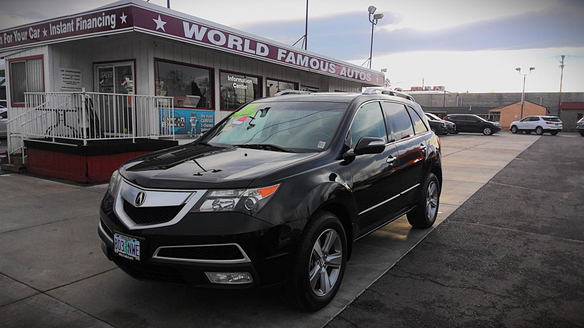 2012 BLACK Acura MDX 6-Spd AT w/Tech Package (2HNYD2H33CH) with an 3.5L V6 SOHC 24V engine, 6-Speed Automatic transmission, located at 502 S. Riverside Avenue, Medford, OR, 97501, (541) 773-3136, 42.322803, -122.867477 - Photo#11