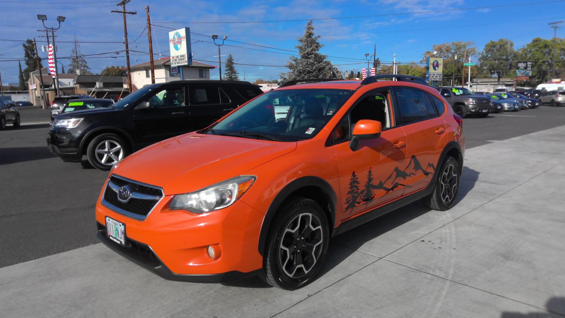 2014 ORANGE Subaru XV Crosstrek 2.0 Limited (JF2GPAKC3E8) with an 2.0L L4 DOHC 16V engine, Continuously Variable Transmission transmission, located at 502 S. Riverside Avenue, Medford, OR, 97501, (541) 773-3136, 42.322803, -122.867477 - Photo#0