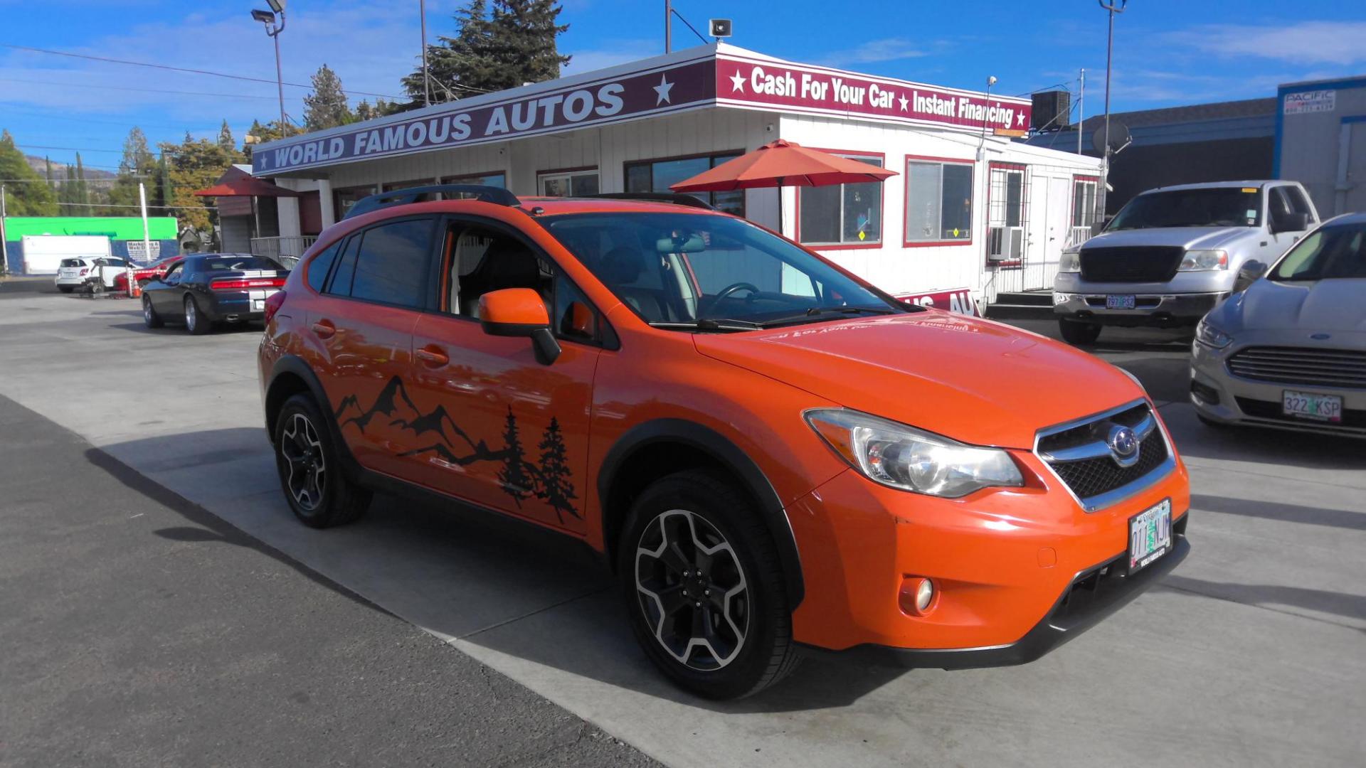 2014 ORANGE Subaru XV Crosstrek 2.0 Limited (JF2GPAKC3E8) with an 2.0L L4 DOHC 16V engine, Continuously Variable Transmission transmission, located at 502 S. Riverside Avenue, Medford, OR, 97501, (541) 773-3136, 42.322803, -122.867477 - Photo#1