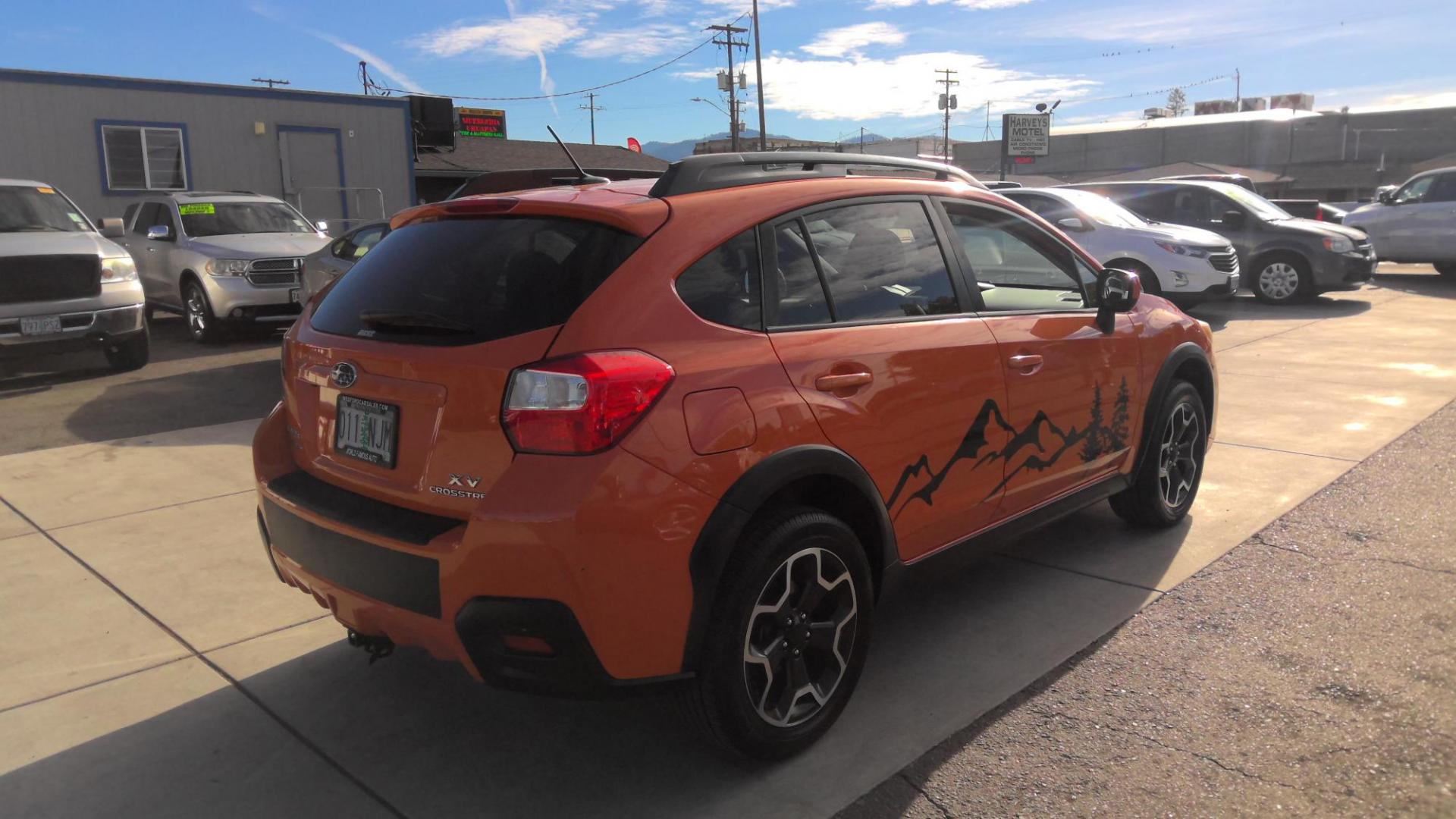 2014 ORANGE Subaru XV Crosstrek 2.0 Limited (JF2GPAKC3E8) with an 2.0L L4 DOHC 16V engine, Continuously Variable Transmission transmission, located at 502 S. Riverside Avenue, Medford, OR, 97501, (541) 773-3136, 42.322803, -122.867477 - Photo#3