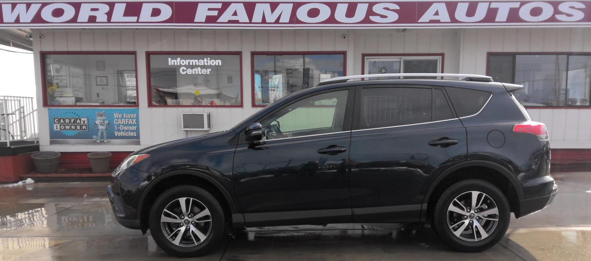 2018 BLACK Toyota RAV4 XLE AWD (JTMRFREVXJJ) with an 2.5L L4 DOHC 16V engine, 6A transmission, located at 502 S. Riverside Avenue, Medford, OR, 97501, (541) 773-3136, 42.322803, -122.867477 - Photo#0