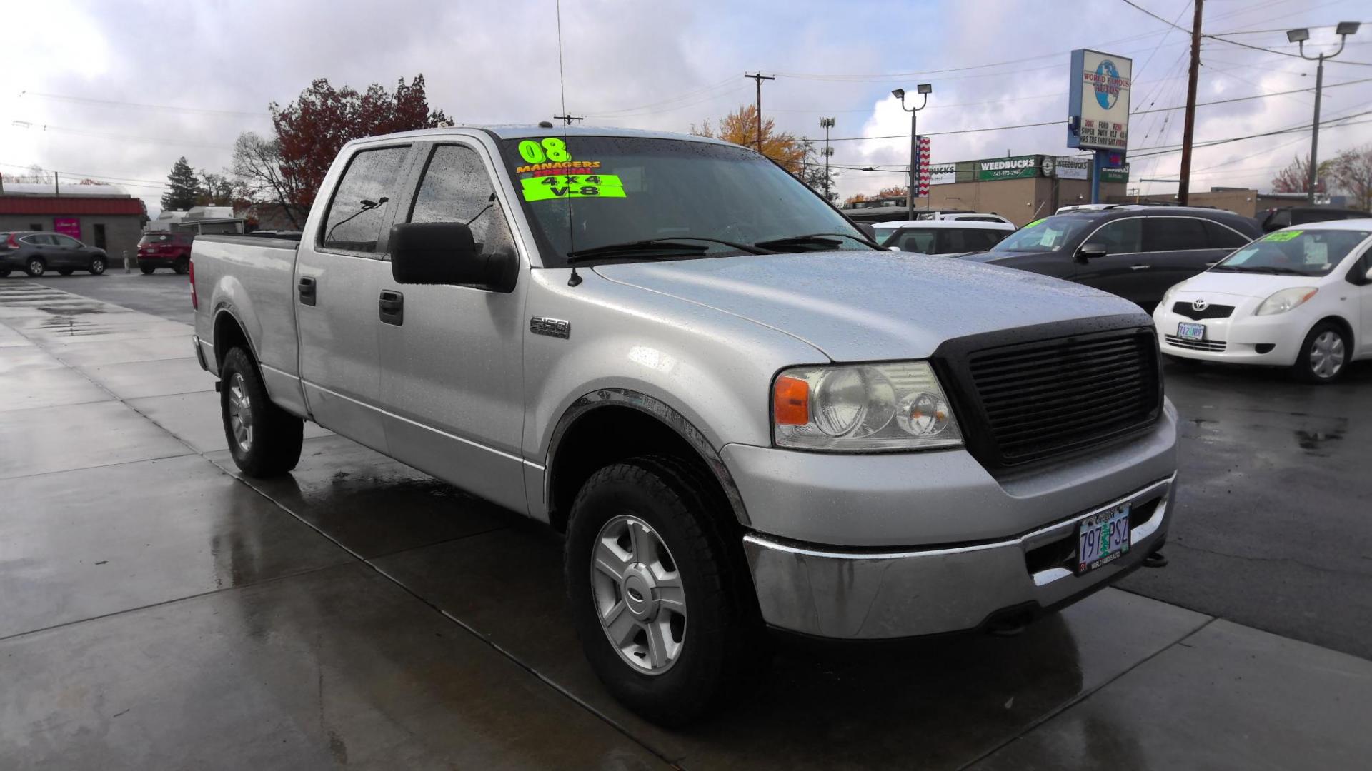 2008 SILVER Ford F-150 FX4 SuperCrew (1FTPW14V38K) with an 5.4L V8 SOHC 24V FFV engine, 4-Speed Automatic Overdrive transmission, located at 502 S. Riverside Avenue, Medford, OR, 97501, (541) 773-3136, 42.322803, -122.867477 - Photo#1