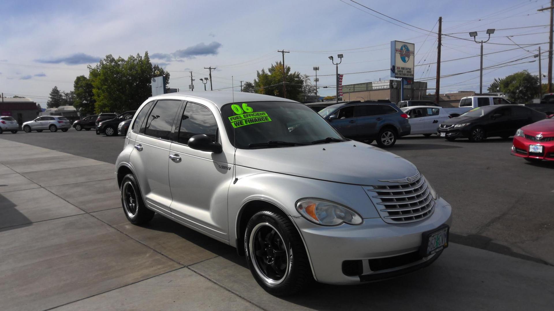 2006 SILVER Chrysler PT Cruiser Base (3A4FY48B76T) with an 2.4L L4 DOHC 16V engine, located at 502 S. Riverside Avenue, Medford, OR, 97501, (541) 773-3136, 42.322803, -122.867477 - Photo#1