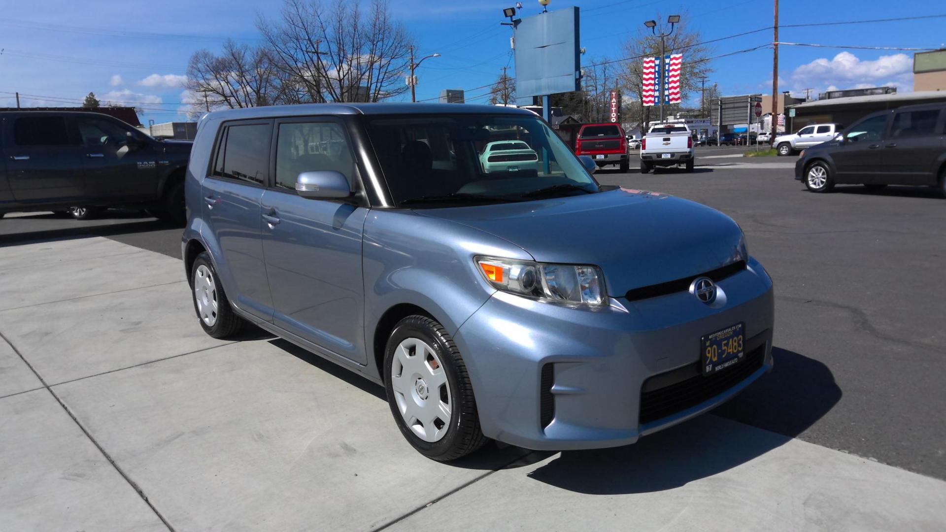 2012 BLUE Scion xB 5-Door Wagon 5-Spd MT (JTLZE4FE0CJ) with an 2.4L L4 DOHC 16V engine, 5-Speed Manual transmission, located at 502 S. Riverside Avenue, Medford, OR, 97501, (541) 773-3136, 42.322803, -122.867477 - Photo#1