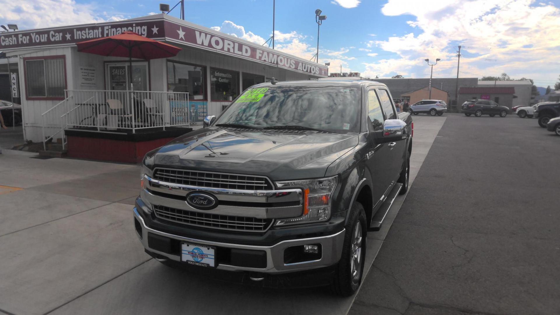 2018 GREEN Ford F-150 XLT SuperCrew 5.5-ft. Bed 4WD (1FTFW1EG2JK) with an 3.5 V6 engine, 6A transmission, located at 502 S. Riverside Avenue, Medford, OR, 97501, (541) 773-3136, 42.322803, -122.867477 - Photo#0