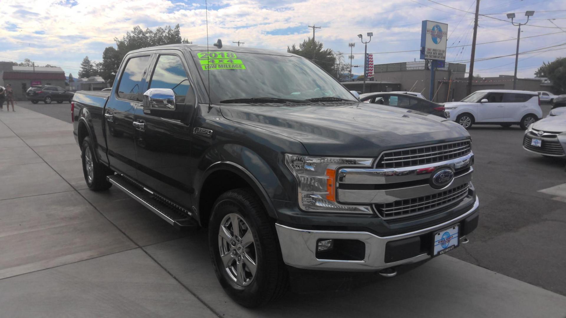 2018 GREEN Ford F-150 XLT SuperCrew 5.5-ft. Bed 4WD (1FTFW1EG2JK) with an 3.5 V6 engine, 6A transmission, located at 502 S. Riverside Avenue, Medford, OR, 97501, (541) 773-3136, 42.322803, -122.867477 - Photo#1