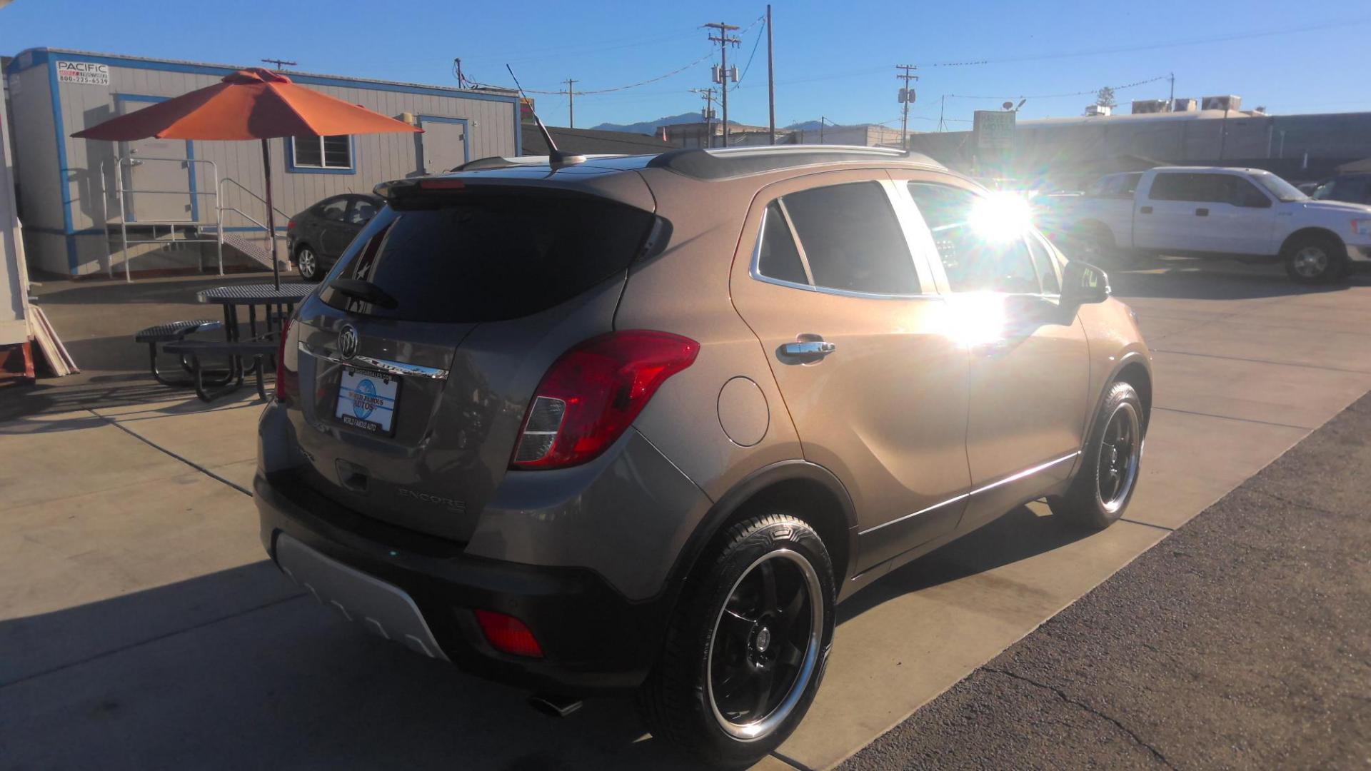 2014 PEWTER Buick Encore Premium AWD (KL4CJHSB1EB) with an 1.4L L4 DOHC 16V TURBO engine, 6-Speed Automatic transmission, located at 502 S. Riverside Avenue, Medford, OR, 97501, (541) 773-3136, 42.322803, -122.867477 - Photo#3