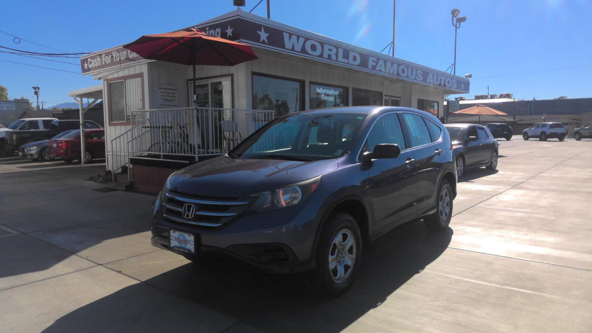 2012 BLUE Honda CR-V LX 4WD 5-Speed AT (5J6RM4H38CL) with an 2.4L L4 DOHC 16V engine, 5-Speed Automatic transmission, located at 502 S. Riverside Avenue, Medford, OR, 97501, (541) 773-3136, 42.322803, -122.867477 - Photo#0