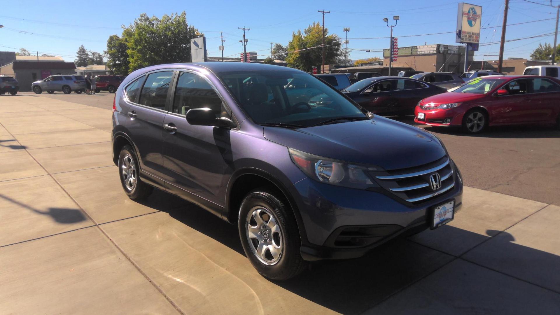 2012 BLUE Honda CR-V LX 4WD 5-Speed AT (5J6RM4H38CL) with an 2.4L L4 DOHC 16V engine, 5-Speed Automatic transmission, located at 502 S. Riverside Avenue, Medford, OR, 97501, (541) 773-3136, 42.322803, -122.867477 - Photo#3