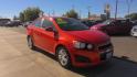 2013 ORANGE Chevrolet Sonic LT Auto Sedan (1G1JC5SB2D4) with an 1.4L L4 DOHC 24V TURBO FFV engine, 6-Speed Automatic transmission, located at 502 S. Riverside Avenue, Medford, OR, 97501, (541) 773-3136, 42.322803, -122.867477 - Photo#1